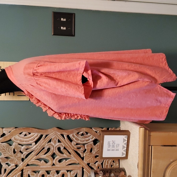 Jason Maxwell Lace Ruffle Layer Shirt -3X - Picture 3 of 7